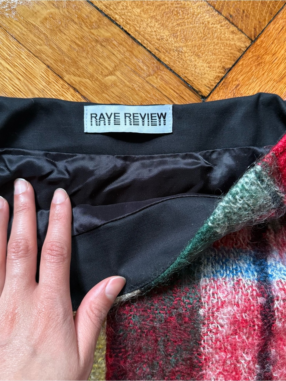 Rave Review Plaid Mini Skirt - Picture 3 of 3